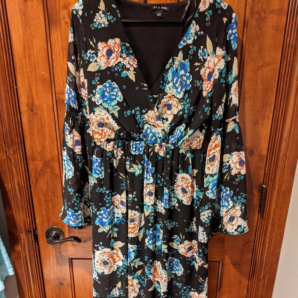 As U Wish Floral Dress